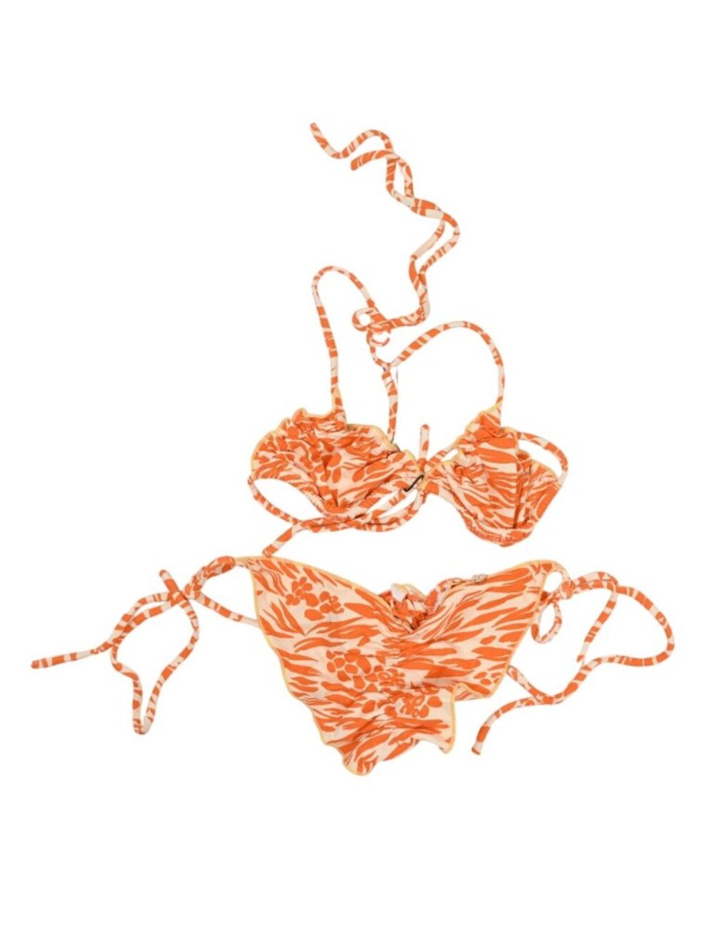 Bamba Cora Bikini Set in Orange Animale